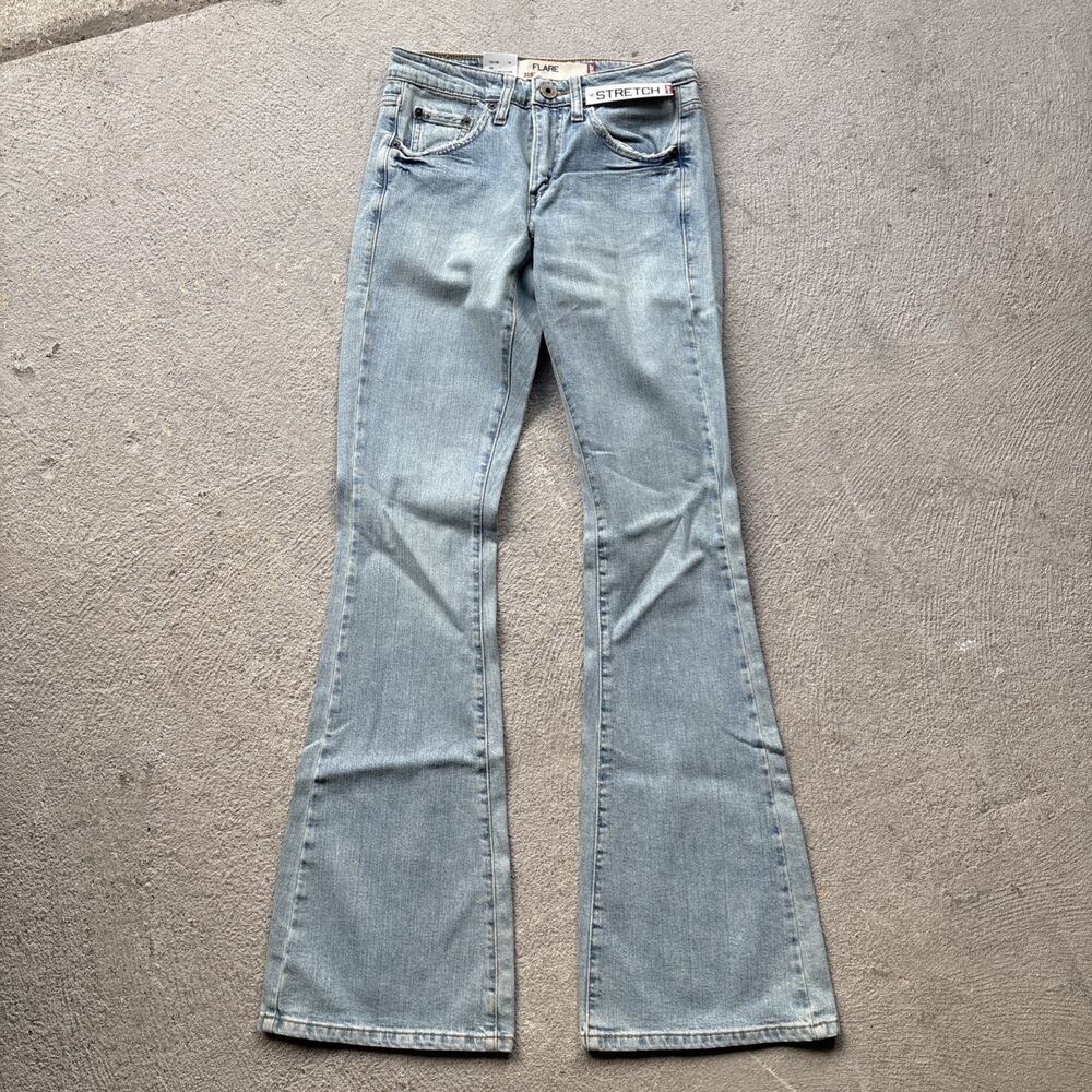 Levis 519 Jeans Juniors 3 L JR Low Flare Stretch Blue Denim Western Y2K NWT Y2k